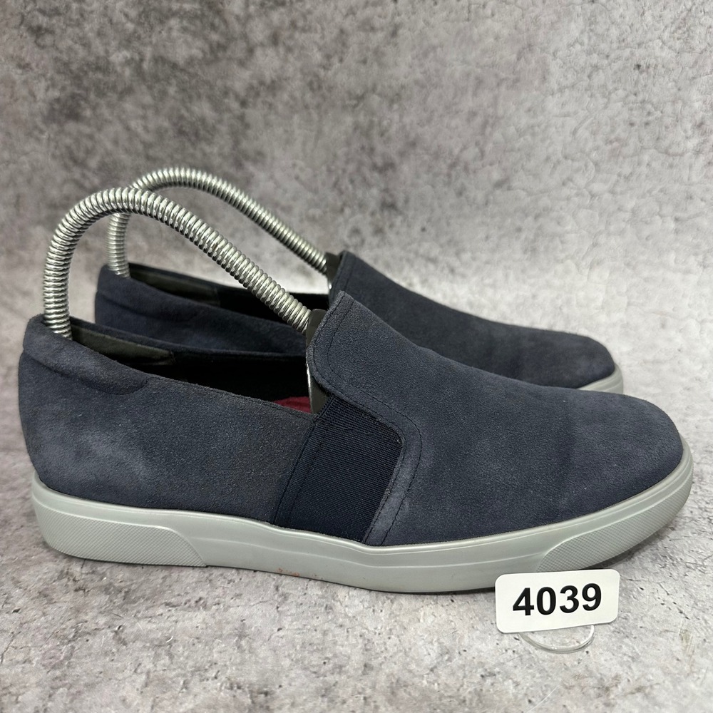 Munro Mandie Slip On Sneakers Womens 6.5 Navy Blue Suede Comfort Goring